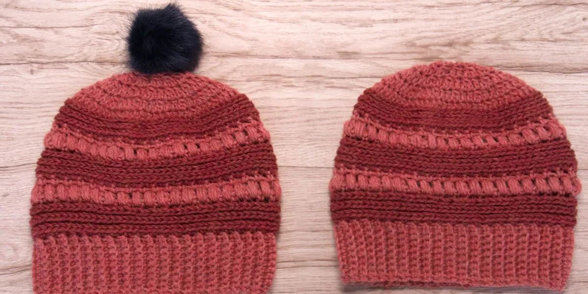 Crochet Hat with Puff Stitch
