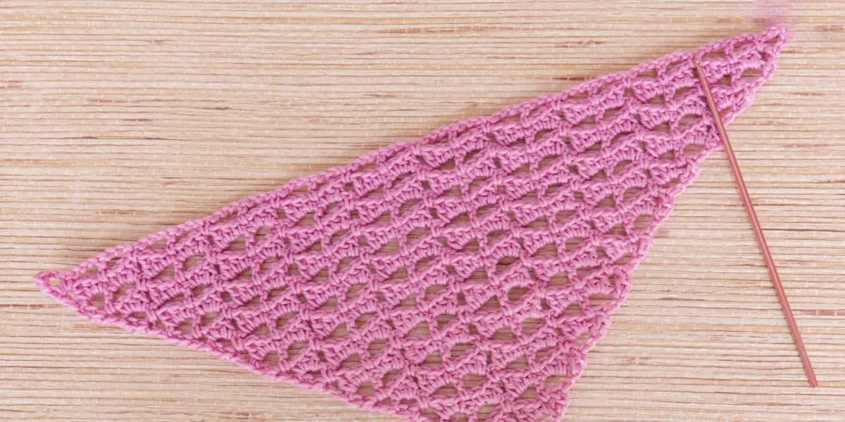 Openwork Triangular Shawl